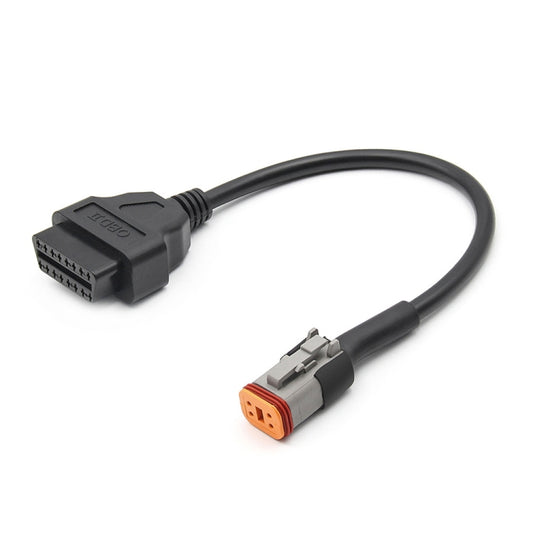 كابل تحويل OBD2 للدراجات النارية رباعي الدبابيس، كابل محول تشخيص OBDII لدراجات هارلي ديفيدسون، رباعي الدبابيس