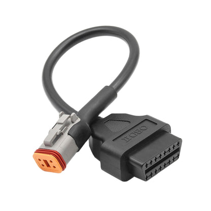 4Pin Motorcycles OBD2 Conversion Cable OBDII Diagnostic Adapter Cable for Harley Davidson, 4Pin
