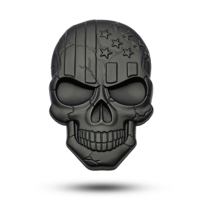 Three-dimensional Devil Skull Metal Plating Car Sticker, Black, Gun Metal, Plating Bronze, Red, Silver
