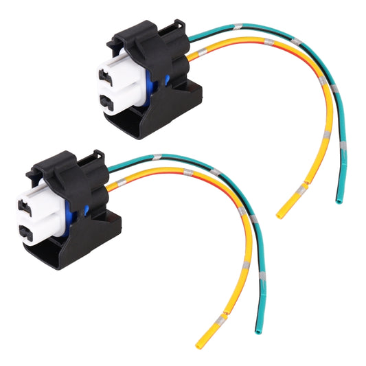 1 Pair Car H11 Bulb Holder Base Female Socket with Cable for Ford, For Ford