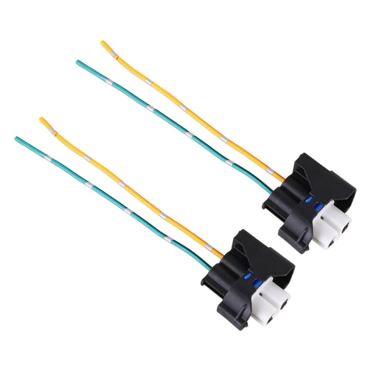 1 Pair Car H11 Bulb Holder Base Female Socket with Cable for Ford, For Ford