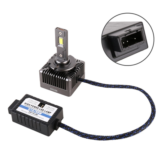 زوج واحد من مصابيح الصابورة عالية الكثافة للسيارة D1S من سلسلة D إلى مصباح أمامي LED DC12V / 35W / 6000K / 5000LM، D1S