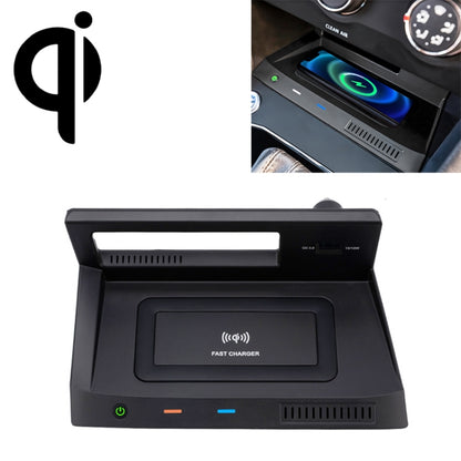 شاحن سيارة لاسلكي قياسي Qi بقوة 10 وات، شحن سريع، HFC-1030، مناسب لفولكس فاجن تيجوان L موديل 2019-2021، للقيادة من جهة اليسار، HFC-1030