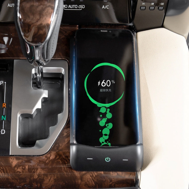 شاحن سيارة لاسلكي قياسي QI بقوة 10 وات، شحن سريع، HFC-1063 لسيارة تويوتا ألفارد (2015-2021)، للقيادة من جهة اليسار، HFC-1063