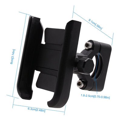Motorcycle Aluminium Alloy Mobile Phone Holder Bracket, Handlebar Version, Handlebar