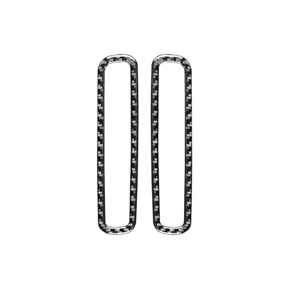 2 PCS / Set Carbon Fiber Car A-pillar Air Outlet Frame Decorative Sticker for Volkswagen Scirocco 2009-2016,Left and Right Drive Universal, A-pillar Air Outlet Frame