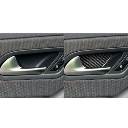 2 PCS / Set Carbon Fiber Car Inner Door Bowl Decorative Sticker for Volkswagen Scirocco 2009-2016,Left and Right Drive Universal, Inner Door Bowl