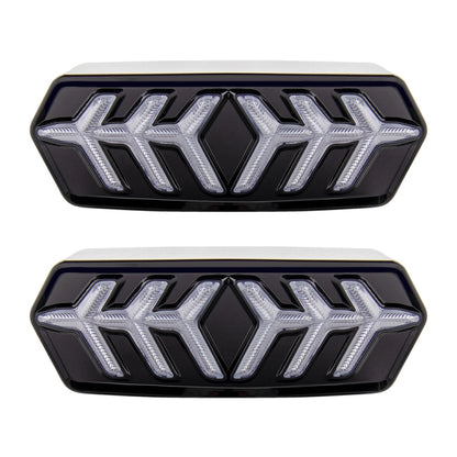 2 PCS KC670 Motorcycle Integrated Flashing Turn Signal Brake Tail Light for Honda MSX125 CBR650F CTX700, KC670