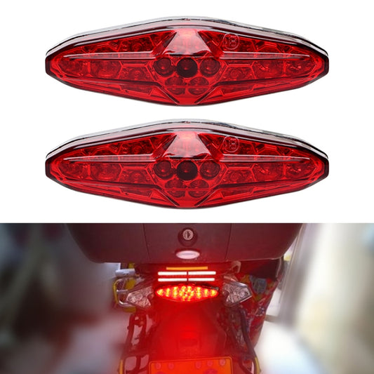 قطعتان من مصباح الفرامل LED للدراجات النارية KC-WD-NEW-3X، مصباح تشغيل، KC-WD-NEW-3X