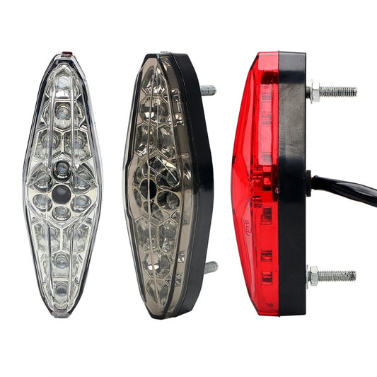 قطعتان من مصباح الفرامل LED للدراجات النارية KC-WD-NEW-3X، مصباح تشغيل، KC-WD-NEW-3X