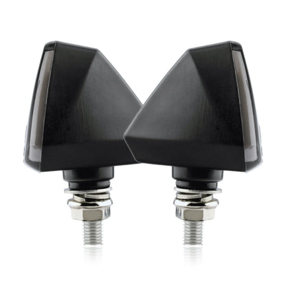 قطعتان KC018A من مصابيح إشارة الانعطاف LED ثنائية اللون على شكل حرف V للدراجة النارية، KC018A
