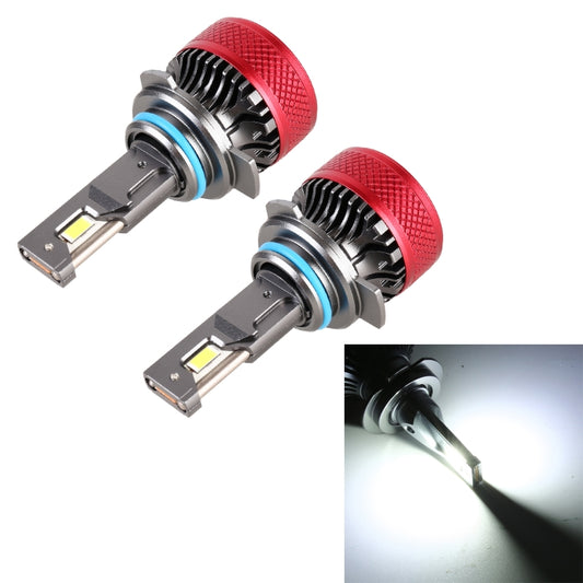 زوج واحد من مصابيح LED الأمامية للسيارة 9012 DC12V 65W 6000K 6500LM، 9012