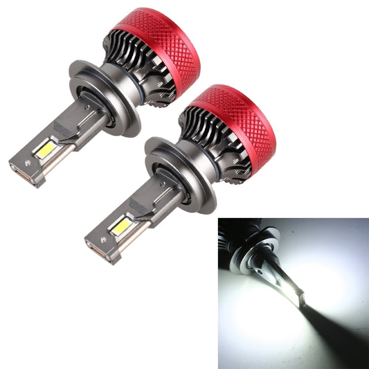 زوج واحد من مصابيح السيارة الأمامية LED H7 DC12V 65W 6000K 6500LM، H7
