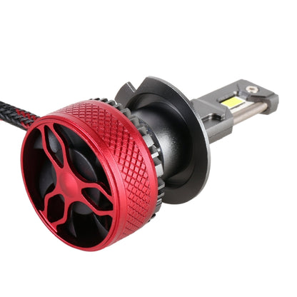 زوج واحد من مصابيح السيارة الأمامية LED H7 DC12V 65W 6000K 6500LM، H7