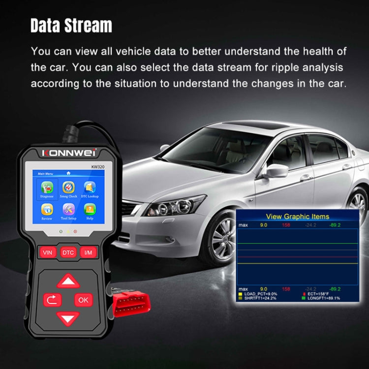 KONNWEI KW320 Car OBD2 Fault Diagnosis Tool, KW320