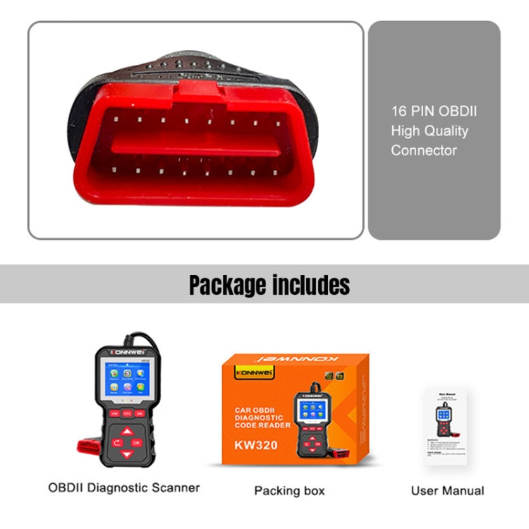 KONNWEI KW320 Car OBD2 Fault Diagnosis Tool, KW320