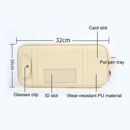 Universal Car Multi-functional Sun Visor Card Clip Bags Glasses Bill Clip Holder, Universal Grey
