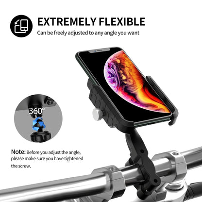 ZH-19414A1 Motorcycle Handlebar Qi USB Wireless Charging Phone Holder, ZH-19414A1