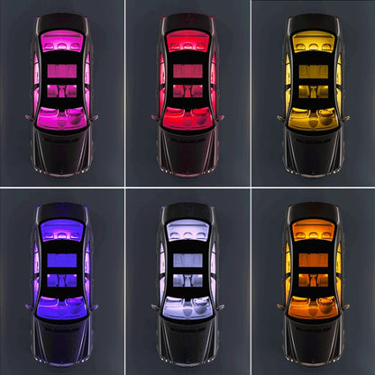 Y12 Cigarette Lighter Car Colorful RGB Foot LED Atmosphere Light, Y12 Cigarette Lighter