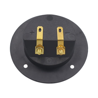 2 in 1 / Set Car Double Binding Round Gold Plate Push Spring Loaded Jacks Speaker Box, 2 in 1 / Set