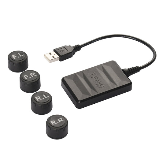 USB TPMS Tire Pressure Monitoring System Android with External Sensor for Car Radio DVD Player, with External Sensor
