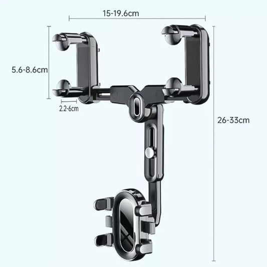 Snap-on Rearview Mirror Car Phone Holder In-Car Navigation Bracket, Snap-on Rearview Mirror Phone Holder