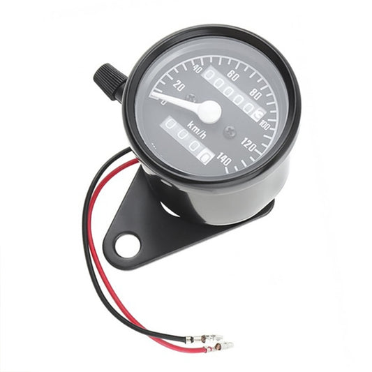 Motorcycle Retro Modified Odometer Speedometer Kilometer, Speedometer Kilometer (Black), Speedometer Kilometer (Silver)