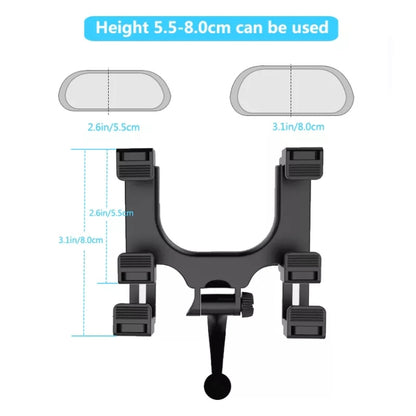 Silicone Magnet Car Rear Mirror Navigation Phone Holder, Silicone