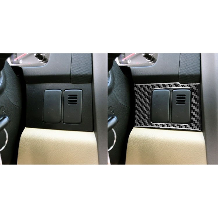 2 PCS / Set Carbon Fiber Car Central Control Card Box Panel Decorative Sticker for Honda CRV 2007-2011,Left Drive, Central Control Card Box ,Left Drive
