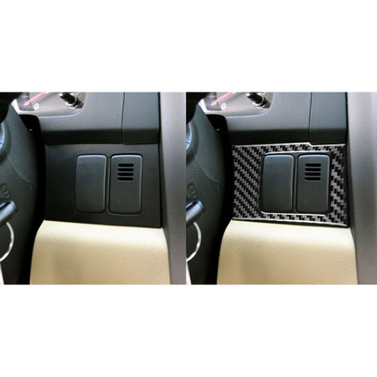 2 PCS / Set Carbon Fiber Car Central Control Card Box Panel Decorative Sticker for Honda CRV 2007-2011,Left Drive, Central Control Card Box ,Left Drive