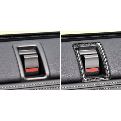 قطعتان من ملصقات ديكورية لقفل الباب الأيمن والأيسر من ألياف الكربون لسيارة نيسان GTR R35 2008-2020، قفل باب عالمي للقيادة اليسرى واليمنى