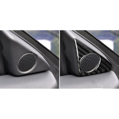 2 PCS Car Carbon Fiber Door Horn Decorative Sticker for Nissan GTR R35 2008-2020, Left and Right Drive Universal, Door Horn