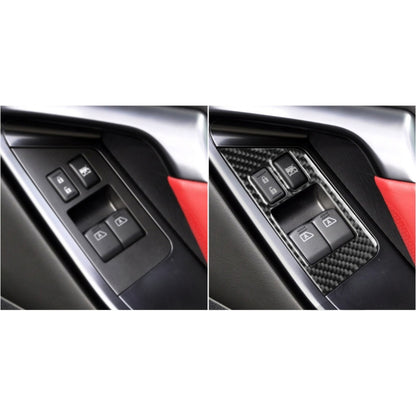2 PCS Car Carbon Fiber Window Lift Defogger Button Decorative Sticker for Nissan GTR R35 2008-2016, Right Drive, Window Lift Defogger Button, Right Drive