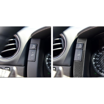 2 PCS Car Carbon Fiber Speedometer Decorative Sticker for Nissan GTR R35 2008-2016, Left and Right Drive Universal, Speedometer