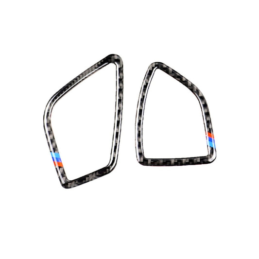 Three Color Carbon Fiber Car Instrument Air Outlet Decorative Sticker for BMW (F30) 2013-2018 / (F34) 2013-2017, Sutible for Left Driving, Instrument Air Outlet(Three Color)
