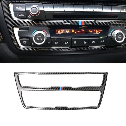 ملصق ديكوري للوحة أقراص مضغوطة من ألياف الكربون ثلاثية الألوان لسيارة BMW (F30) 2013-2015 / (F34) 2013-2016، لوحة أقراص مضغوطة (ثلاثة ألوان)