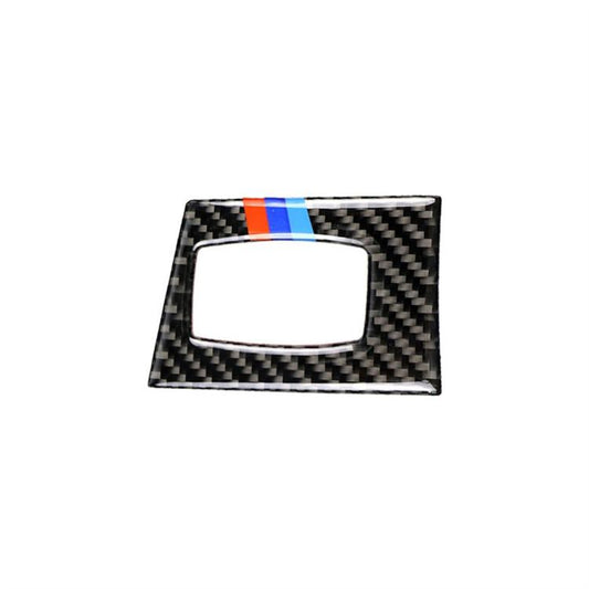 Three Color Carbon Fiber Car Right Driving Ignition Switch Decorative Sticker for BMW E90 / E92 2005-2012, Right Driving Ignition Switch(Three Color)