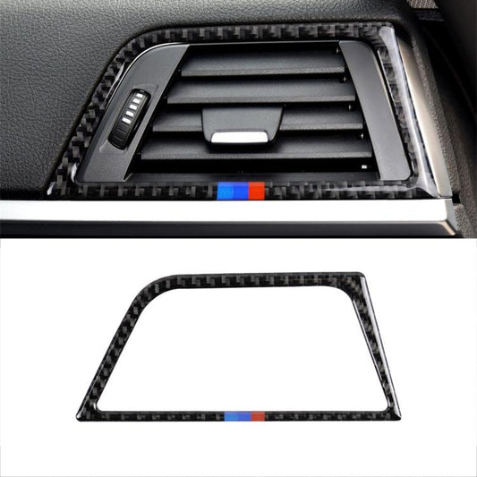 ملصق ديكوري من ألياف الكربون بثلاثة ألوان لمخرج هواء مساعد السائق لسيارة BMW (F30) 2013-2015 / (F34) 2013-2016، القيادة اليسرى، مخرج هواء مساعد السائق