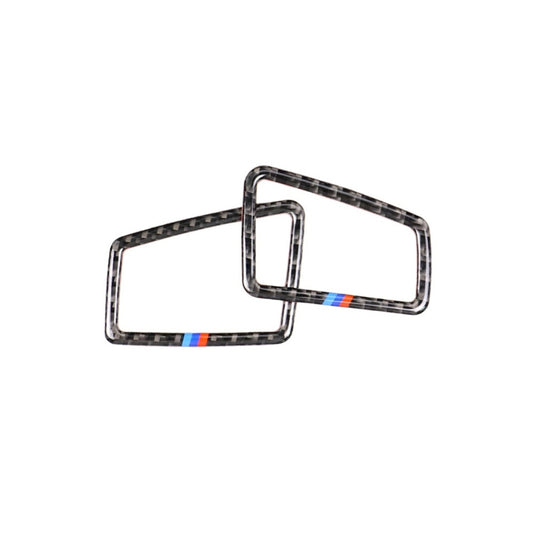 Three Color Carbon Fiber Car Left Driving Instrument Air Outlet Decorative Sticker for BMW E90 2005-2012, Left Instrument Air Outlet(Three Color), Left Instrument Air Outlet