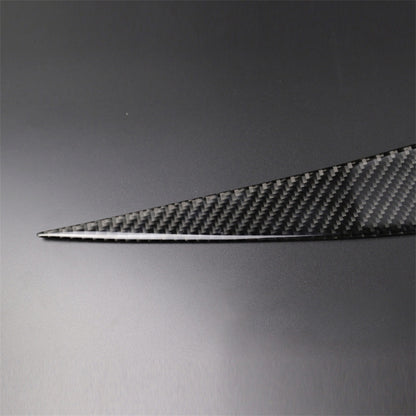 1 Pairs Carbon Fiber Car Lamp Eyebrow Decorative Sticker for BMW E90 / 318i / 320i / 325i 2005-2008, Drop Glue Version, Lamp Eyebrow Drop Glue Version