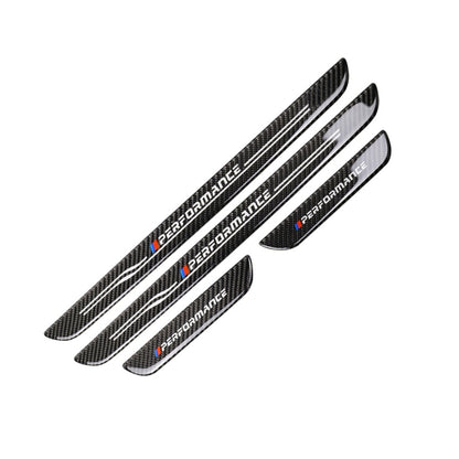High Edition Carbon Fiber Car Door Threshold Decorative Sticker for BMW E90 2005-2012, High Edition Door Threshold, Low Edition Door Threshold