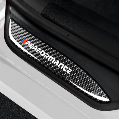 High Edition Carbon Fiber Car Door Threshold Decorative Sticker for BMW E90 2005-2012, High Edition Door Threshold, Low Edition Door Threshold