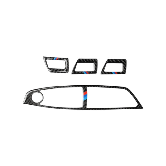 Three Color Carbon Fiber Car Left Driving Lifting Panel Decorative Sticker for BMW 5 Series F10 2011-2018, Left Driving Lifting Panel(Three Color), Left Driving Lifting Panel