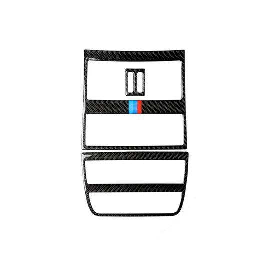 Three Color Carbon Fiber Car Rear Air Outlet Frame Decorative Sticker for BMW 5 Series F10 2011-2017, Rear Air Outlet Frame(Three Color), Rear Air Outlet Frame