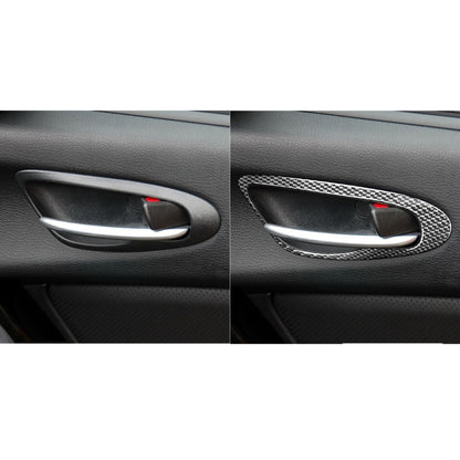 قطعتان من ملصقات ديكورية لمقبض باب السيارة من ألياف الكربون لسيارة مازدا RX8 2004-2008، مقبض باب عالمي للقيادة اليسرى واليمنى