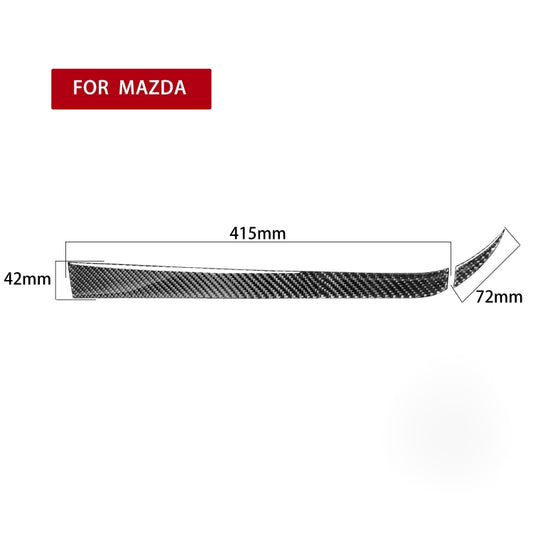 2 in 1 Car Carbon Fiber Passenger Side Storage Decorative Sticker for Mazda RX8 2004-2008, Left and Right Drive Universal, Passenger Side Storage