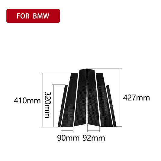 ملصق ديكوري من ألياف الكربون لعمود B لسيارة BMW الفئة الثالثة G20/G28/325Li/330d/335 2019-2020، قيادة يسار ويمين عالمي، عمود B