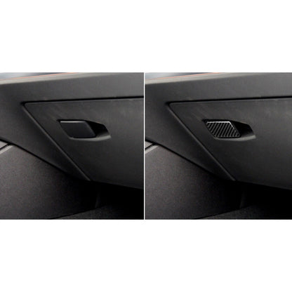 Car Carbon Fiber Storage Box Handle Decorative Sticker for BMW 3 Series G20/G28/325Li/330d/335 2019-2020, Left Drive, Storage Box Handle, Left Drive