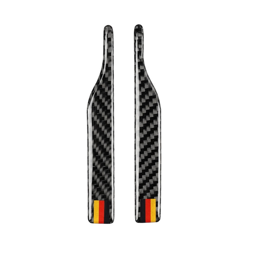 Car Carbon Fiber German Flag Pattern Rearview Mirror Anti-collision Sticker for Audi TT, Left and Right Drive Universal, B Style, Rearview Mirror Anti-collision B
