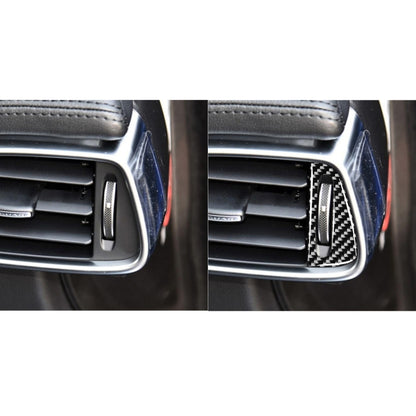 2 PCS Car Carbon Fiber Left and Right Air Outlet Decorative Stickers for Jaguar F-PACE X761 XE X760 XF X260 XJ 2016-2020, Left and Right Drive Universal, Air Outlet